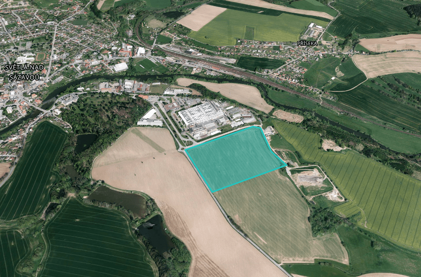 Průmyslový pozemek Světlá nad Sázavou