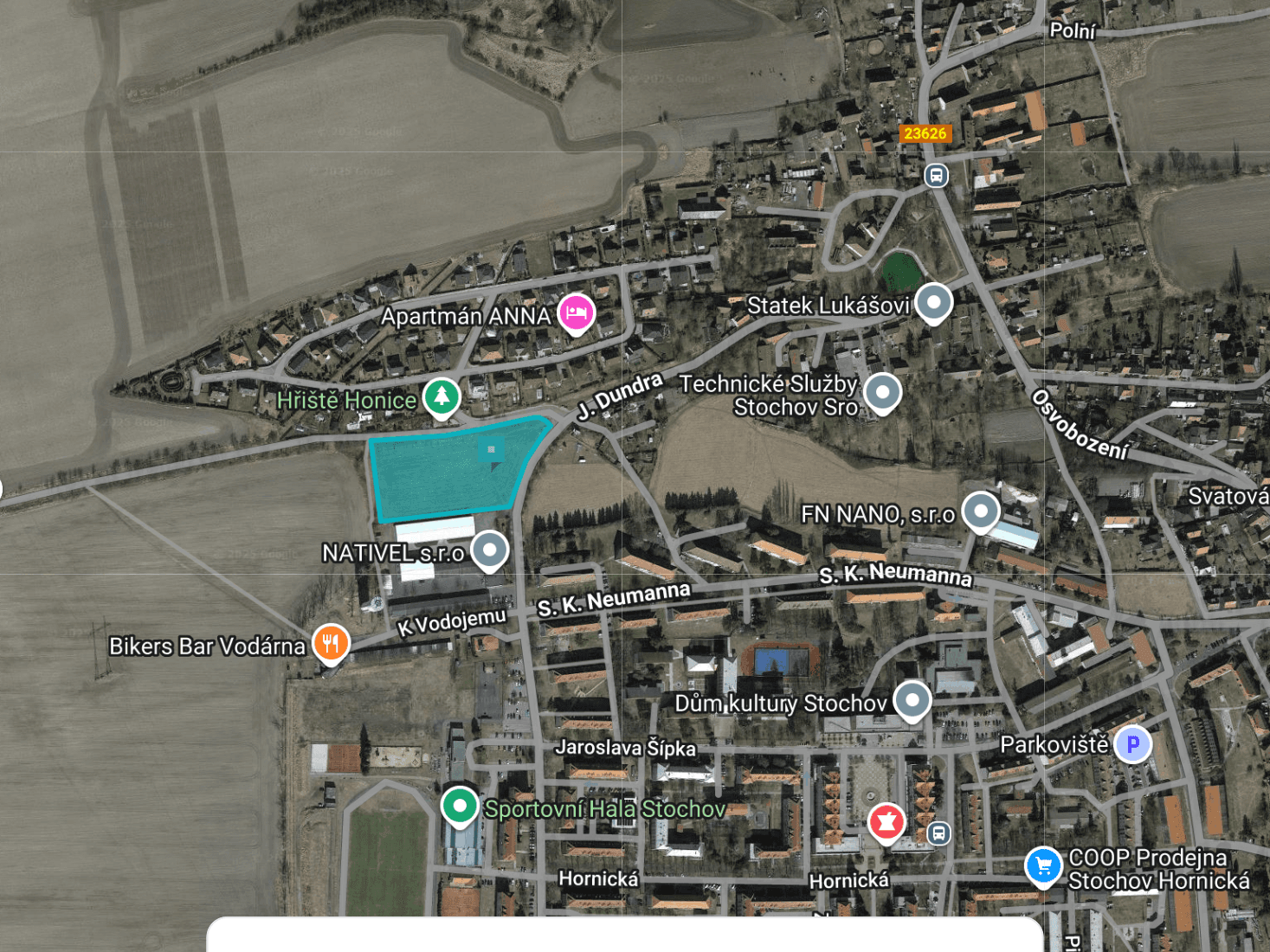 Industriální pozemek Stochov 