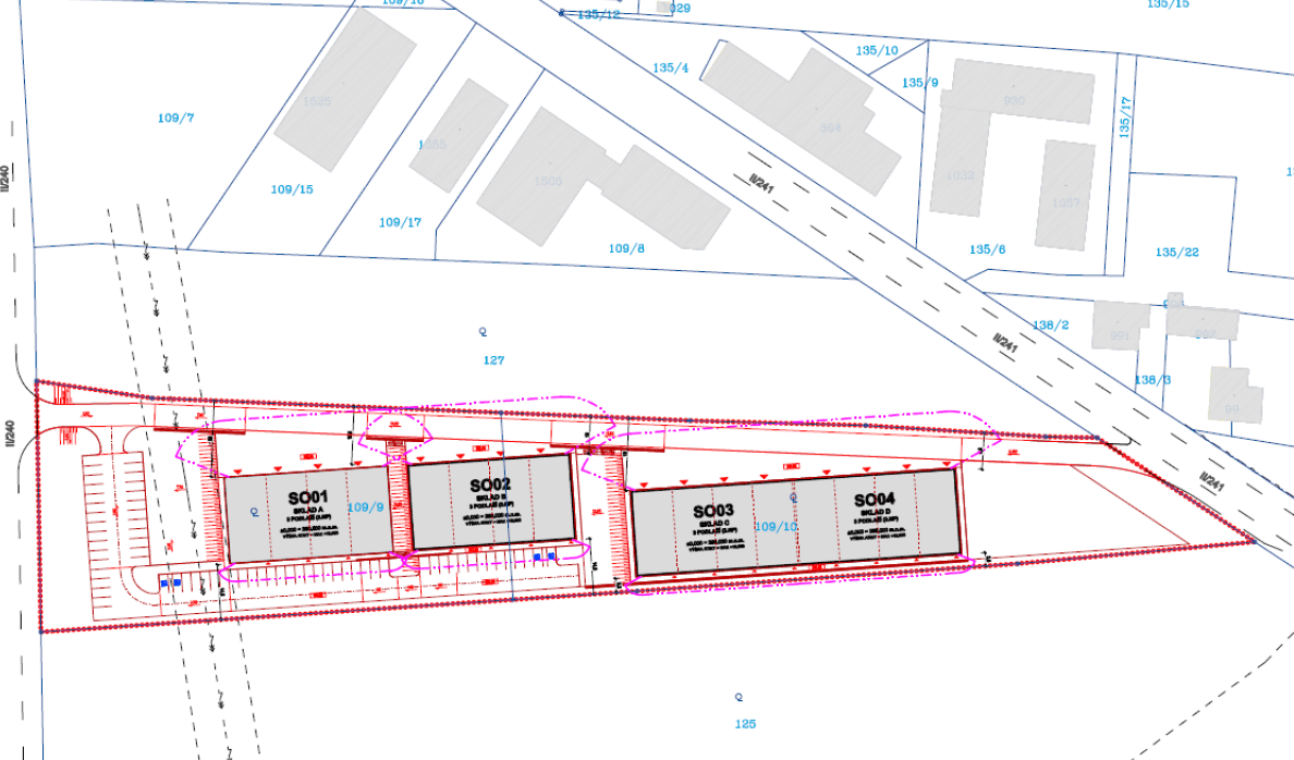 Industriální pozemek Horoměřice