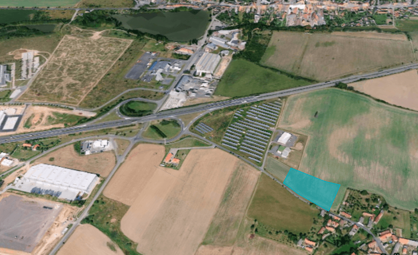 Industriální pozemek s SP Žebrák