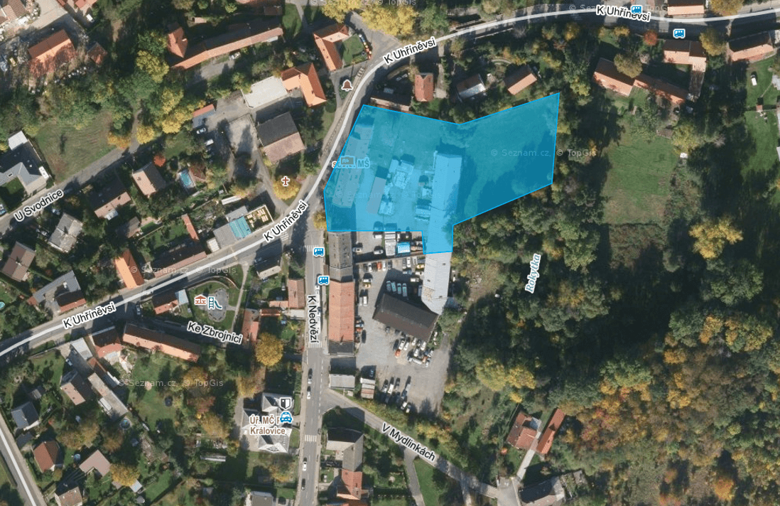 residenční pozemek Praha - Královice 